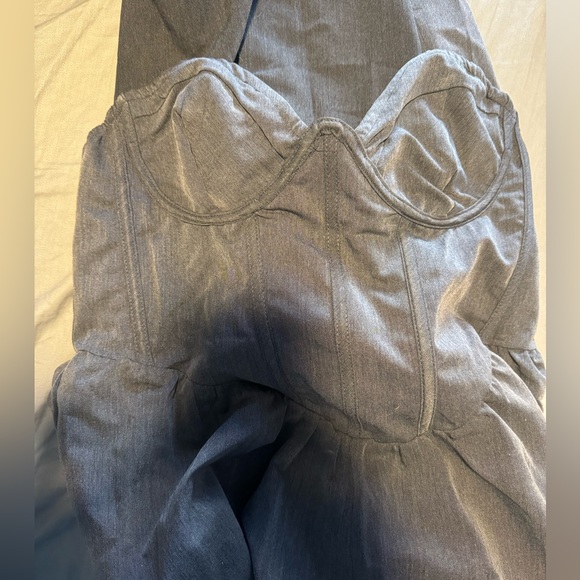 New corset jumpsuit-Charcoal color - Picture 2 of 3